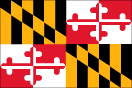 Maryland map logo - Maryland state flag